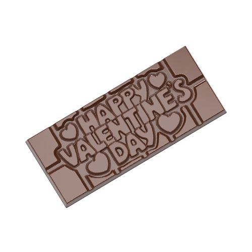 Chocoladevorm tablet Happy Valentine's day