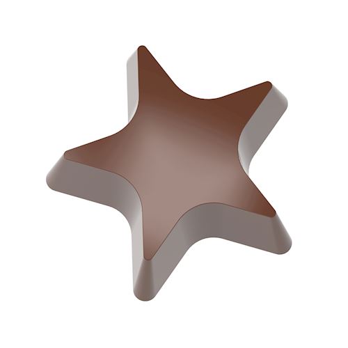 Chocoladevorm magneet ster