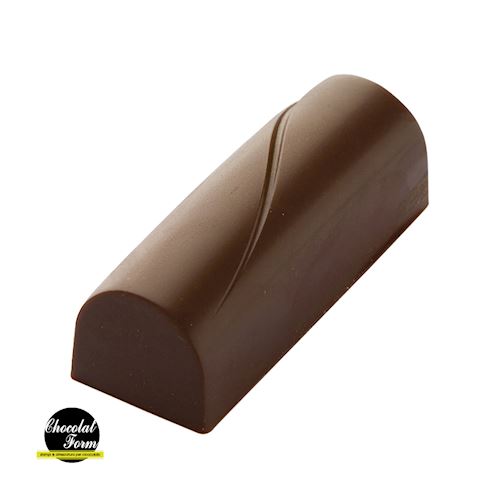 Chocoladevorm rechthoek golvende streep