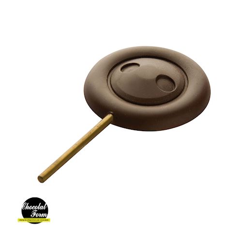 Chocoladevorm lolly knop