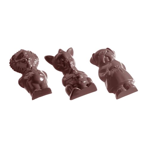 Chocoladevorm dierenfiguren 9 fig.