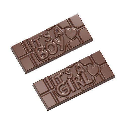 Chocoladevorm tablet It's a boy / It's a girl
