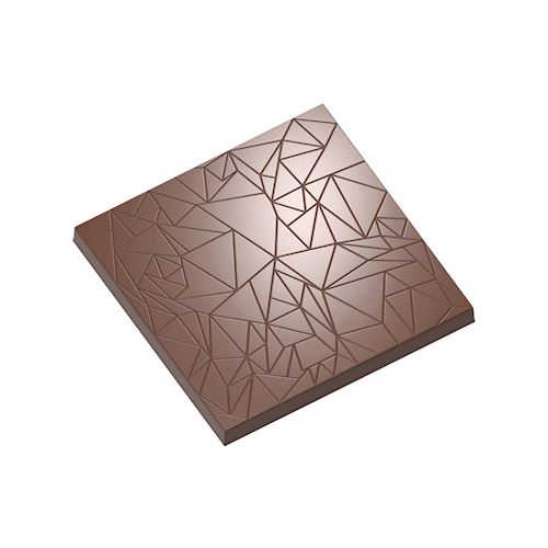 Chocoladevorm vierkant tablet met barsten