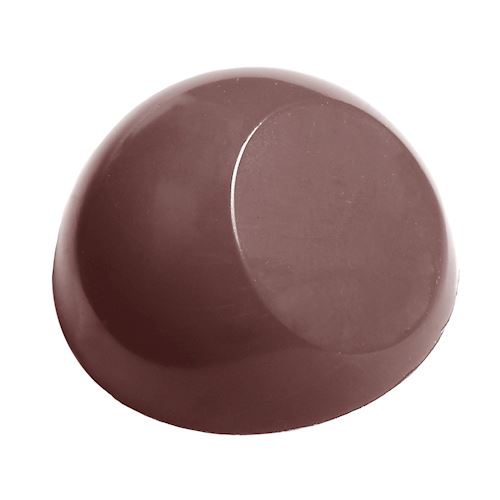 Chocoladevorm halve bol met platte zijde Ø 27,5 mm