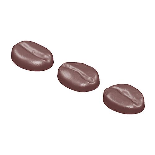 Chocoladevorm koffieboon 3 fig.