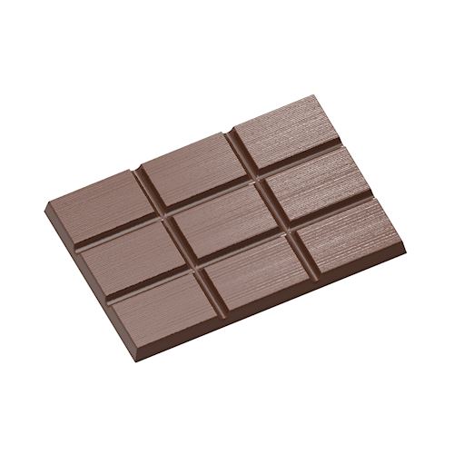 Chocoladevorm tablet streepjes
