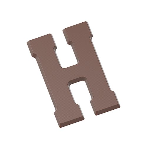 Chocoladevorm letter H 200 gr