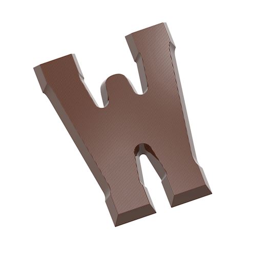 Chocoladevorm letter W 200 gr