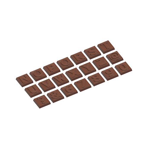 Chocoladevorm karak deel 2 alfabet 21 fig.
