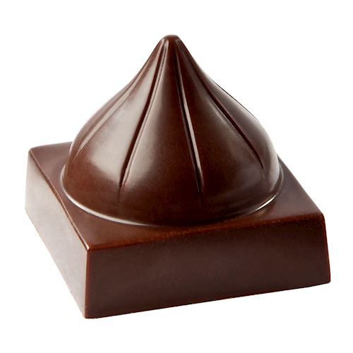 Chocoladevorm blokje met koepel