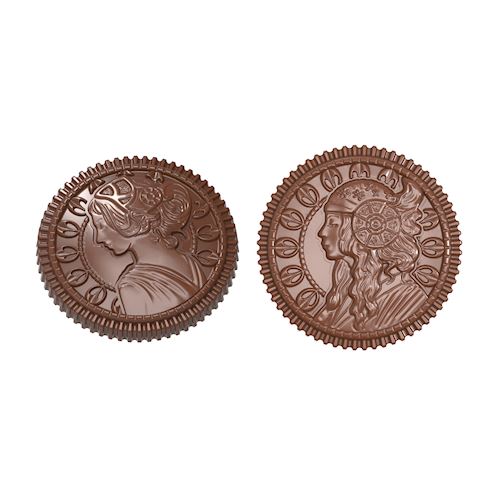 Chocoladevorm karak Venus & Diana 2 fig.