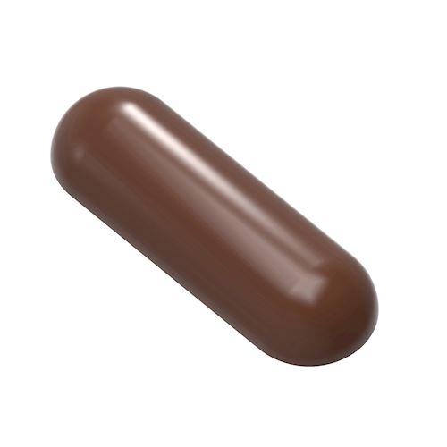 Chocoladevorm medicijn pil lang
