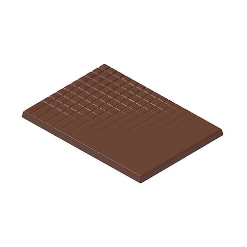 Chocoladevorm matinette met raster