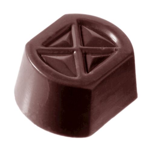 Chocoladevorm vierkant kruis