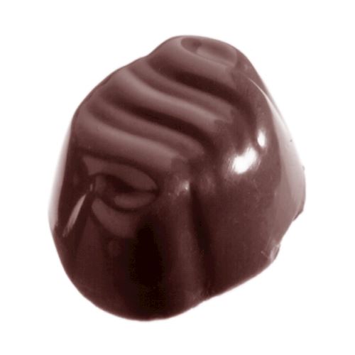 Chocoladevorm ovaal gegolfd