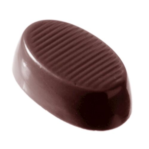 Chocoladevorm ovaal kort