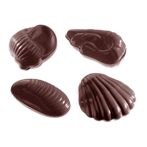 Chocoladevorm zeevruchten assorti 4 fig.