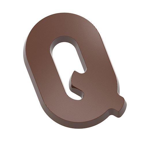 Chocoladevorm letter Q 135 gr
