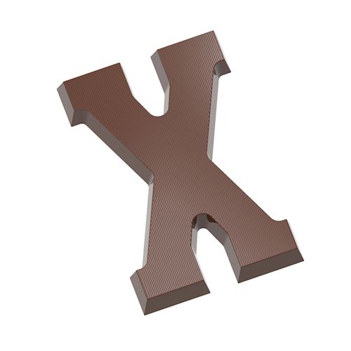 Chocoladevorm letter X 135 gr