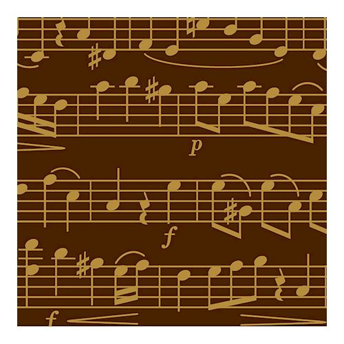 Transferts voor magneetvorm 135 x 275 mm music notes