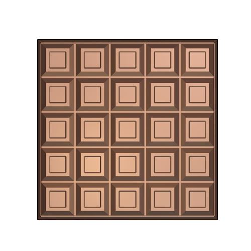 Chocoladevorm blok 2,5 kg