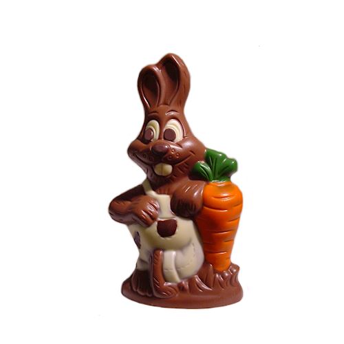 Chocoladevorm konijn + wortel 185 mm