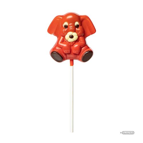 Chocoladevorm lolly Olifant 56 mm
