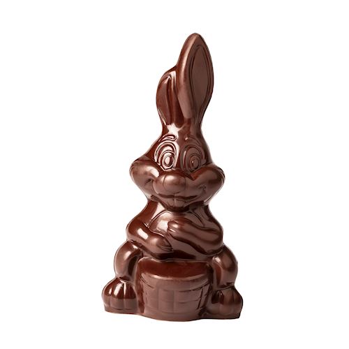 Chocoladevorm haas met mandje 245 mm