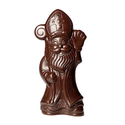 Chocoladevorm Sinterklaas zwaait 405 mm