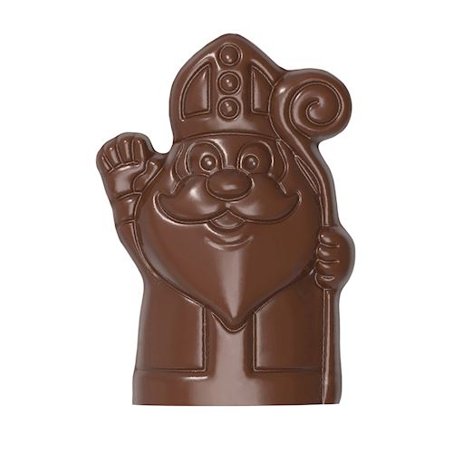 Chocoladevorm magneten Sinterklaas zwaait 150 mm