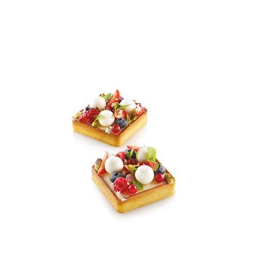 Silikomart Tarte Ring Vierkant 80 x 80 mm - 6 pcs