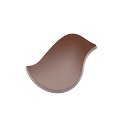 Chocoladevorm magneet duif