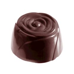 Chocoladevorm grote roos