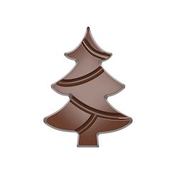 Chocoladevorm tablet kerstboom