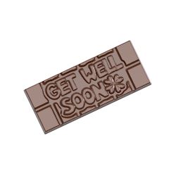 Chocoladevorm tablet Get well soon