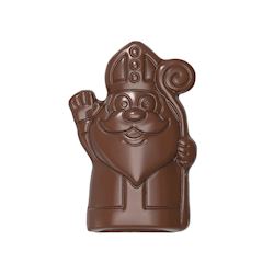 Chocoladevorm Sinterklaas zwaait