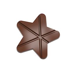 Chocoladevorm tablet ster