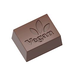 Chocoladevorm blokje 'Vegan'
