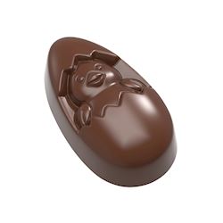 Chocoladevorm bouchée kuiken in ei