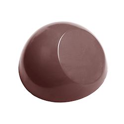 Chocoladevorm halve bol met platte zijde Ø 27,5 mm