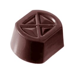 Chocoladevorm vierkant kruis