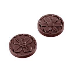 Chocoladevorm karak bloem Ø 29 mm 2 fig.