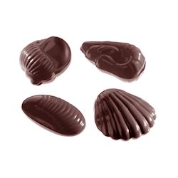 Chocoladevorm zeevruchten assorti 4 fig.