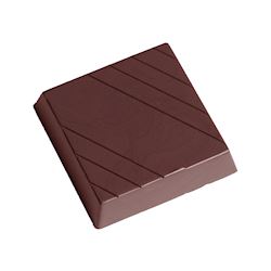 Chocoladevorm vierkant gelijnd
