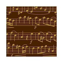 Transferts voor magneetvorm 135 x 275 mm music notes