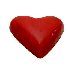 Chocoladevorm hart gespikkeld