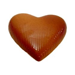 Chocoladevorm hart geribt 90 mm