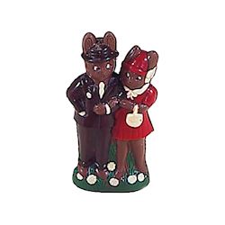 Chocoladevorm mevrouw en mijnheer konijn 180 mm