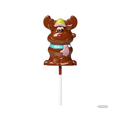 Chocoladevorm lolly eland 70 mm