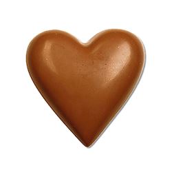Chocoladevorm hart dubbel 80 mm